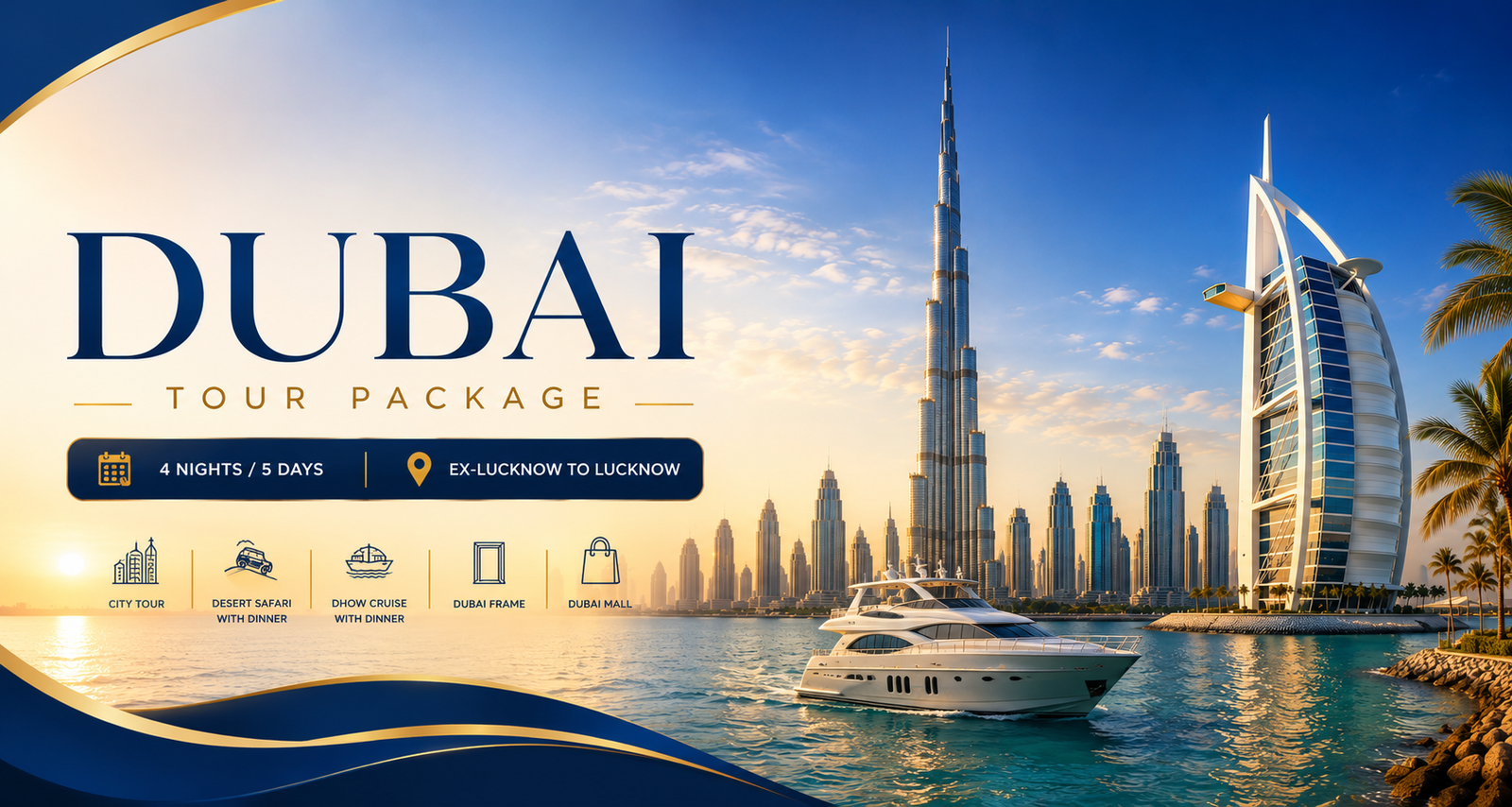 Dubai Tour Package 4 Nights 5 Days from ₹18,900 | Infinity Trip Planners